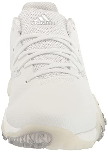 adidas Men's CodeChaos 22 Spikeless Golf Shoes, Footwear White/Silver Metallic/Grey Two, 11