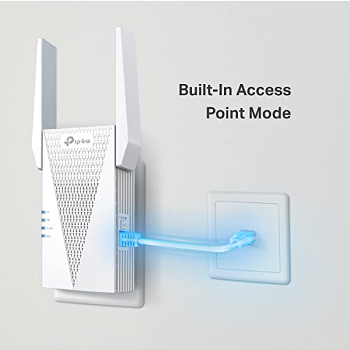 TP-Link AX3000 WiFi 6 Range Extender, PCMag Editor's Choice, Dual Band WiFi Repeater Signal Booster with Gigabit Ethernet Port, Access Point, APP Setup, OneMesh Compatible (RE715X)