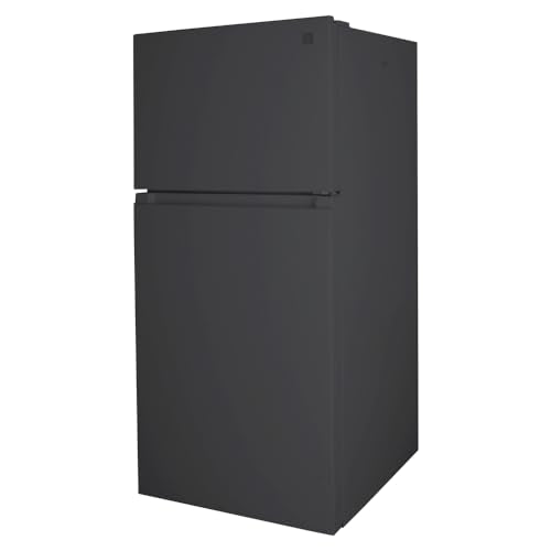 Kenmore 30 in. 18.2 cu. ft. Capacity Refrigerator/Freezer with Adjustable Glass Shelving, Humidity Control Crispers, Gallon Door Bins, ENERGY STAR Certified, Black