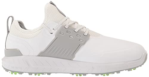 PUMA Men's Ignite Articulate Golf Shoe, White Silver/High-Rise, 10