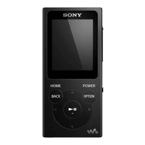 Sony NW-E394 8GB Walkman Audio Player (Black) Bundle with Sony MDREX15LP Fashion Color EX Series Earbuds (Black) (2 Items)