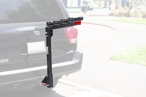 MaxxHaul 70210 Hitch Mount Bike Rack 4-Bike Rack, Black For Cars Trucks SUV's Minivans, Large