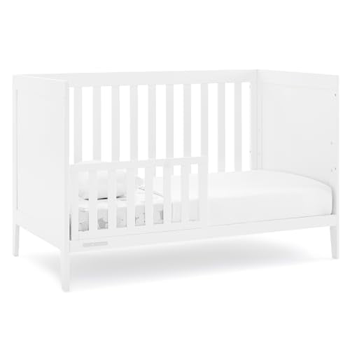 Delta Children Hayes 4-in-1 Convertible Crib - Greenguard Gold Certified, Bianca White