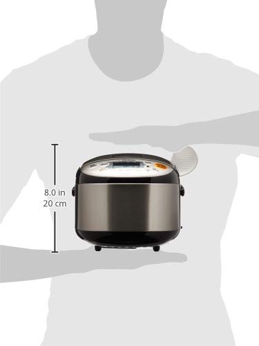 Zojirushi NS-LGC05XB Micom Rice Cooker & Warmer, 3-Cups (uncooked), Stainless Black