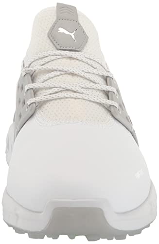 PUMA Men's Ignite Articulate Golf Shoe, White Silver/High-Rise, 10