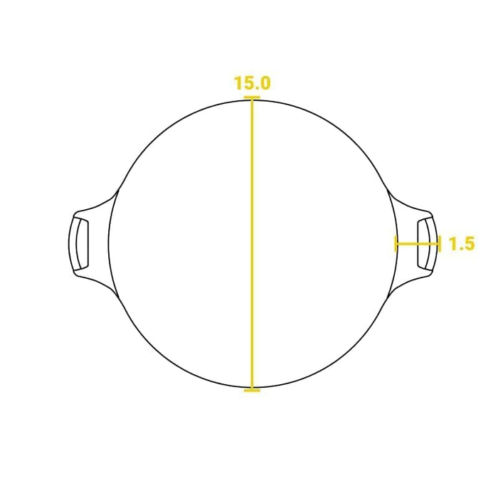 Lodge Cast Iron Pizza Pan, 15 inch