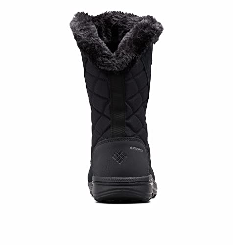 Columbia Women's Ice Maiden II Snow Boot, Black/Columbia Grey, 7 M US