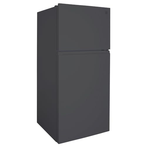 Kenmore 30 in. 18.2 cu. ft. Capacity Refrigerator/Freezer with Adjustable Glass Shelving, Humidity Control Crispers, Gallon Door Bins, ENERGY STAR Certified, Black