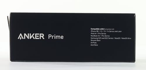 Anker Prime Power Bank, 20,000mAh Portable Charger with 200W Output, Smart Digital Display, 2 USB-C and 1 USB-A Port Compatible with iPhone 15/14/13 Series, Samsung, MacBook, Dell, and More