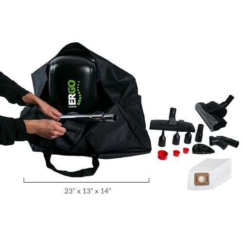 Atrix VACBP1 Ergo HEPA Backpack Vacuum, Standard Bundle, Black