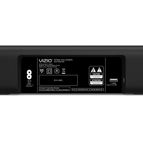 VIZIO V-Series 5.1 Home Theater Sound Bar with Dolby Audio, Bluetooth, Wireless Subwoofer, Voice Assistant Compatible, includes Remote Control - V51x-J6