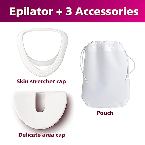 Philips Beauty Epilator Series 8000 for Women, with 3 Accessories, BRE700/04