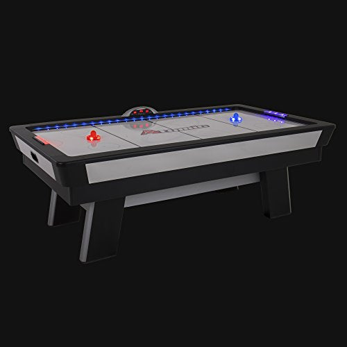 Atomic Top Shelf 7.5’ Air Hockey Table with 120V Motor for Maximum Air Flow, High-Speed PVC Playing Surface for Arcade-Style Play and Multicolor LED Lumen-X Technology to Illuminate Play