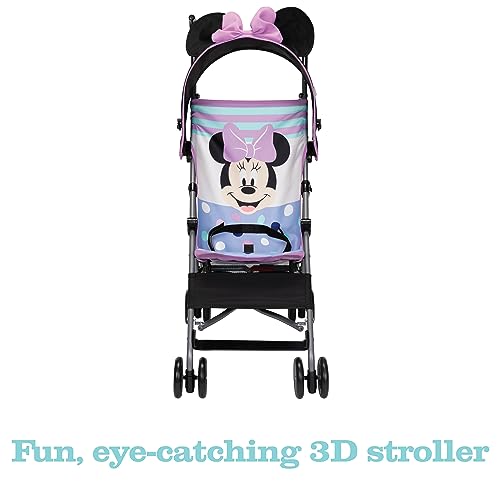 Disney Baby Character Umbrella Stroller, Eye-catching, Fun, 3D Stroller, Minnie Play All Day