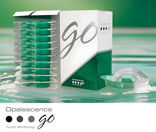 Opalescence Go 15- Prefilled Teeth Whitening Trays - 15% Hydrogen Peroxide - (10 Treatments) Made by Ultradent Products. Teeth Whitening Kit -Mint - 5194-1