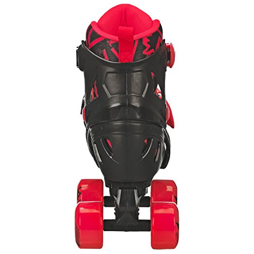 Roller Derby Trac Star Youth Boy's Adjustable Roller Skate Grey/Black/Red Size Medium (12-2)