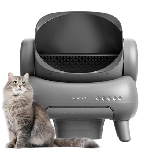 Neakasa M1 Open-Top Self Cleaning Cat Litter Box, Automatic Cat Litter Box with APP Control, Odor-Free Waste Disposal Includes Trash Bags