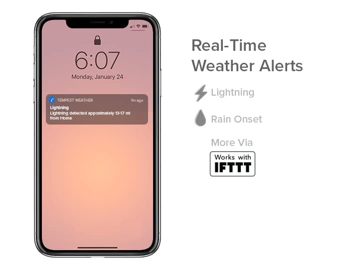 Tempest Weather System with Built-in Wind Meter, Rain Gauge, and Accurate Weather Forecasts, Wireless, App and Alexa Enabled