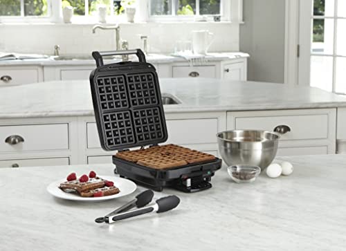 Cuisinart 4-Slice Belgian Waffle Maker, Stainless Steel/Black, WAF-150P1