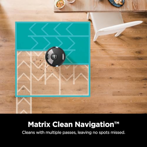 SHARK RV2620WD AI Ultra Robot Vacuum and Mop with Matrix Clean Navigation, CleanEdge Technology, Perfect for Pet Hair, Carpets, Hard Floors, Compatible with Alexa, Black/Mocha