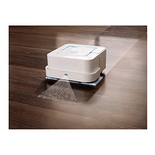 iRobot Braava Jet 240 Superior Robot Mop - App Enabled, Precision Jet Spray, Vibrating Cleaning Head, Wet and Damp Mopping, Dry Sweeping Modes