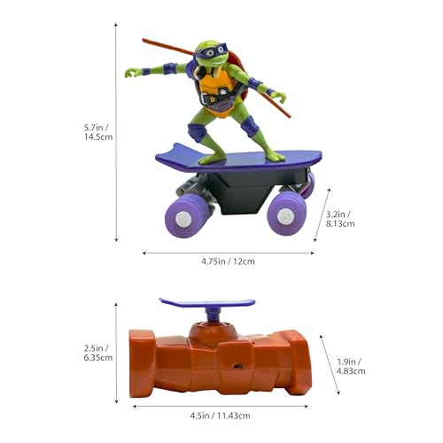 Teenage Mutant Ninja Turtles Donatello Half Pipe RC Vehicle Movie Edition Ages 5+ - Skate + Performs Tricks - 2.4GHz RC Controller