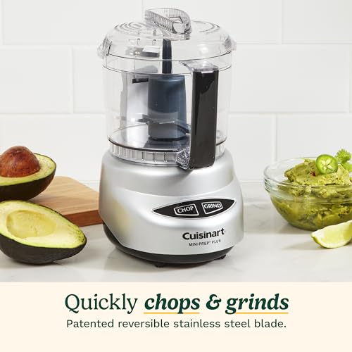 Cuisinart Food Processor, Mini-Prep 3 Cup, 24 oz, Brushed Chrome and Nickel, DLC-2ABC