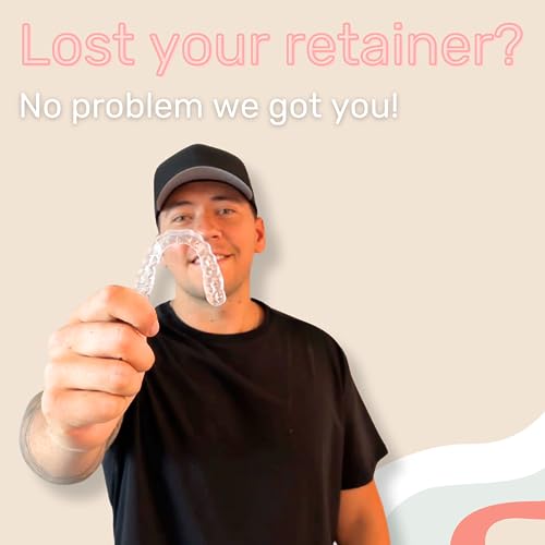 ClearRetain Custom Clear Dental Retainers Upper & Lower Retainers | at Home Kit for Perfect Fit Great for Replacement Retainers | Dental Grade Retainer for Teeth Stability (Upper & Lower)