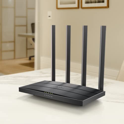 TP-Link AC1200 Gigabit WiFi Router (Archer A6) - Dual Band MU-MIMO Wireless Internet Router, 4 x Antennas, OneMesh and AP mode, Long Range Coverage