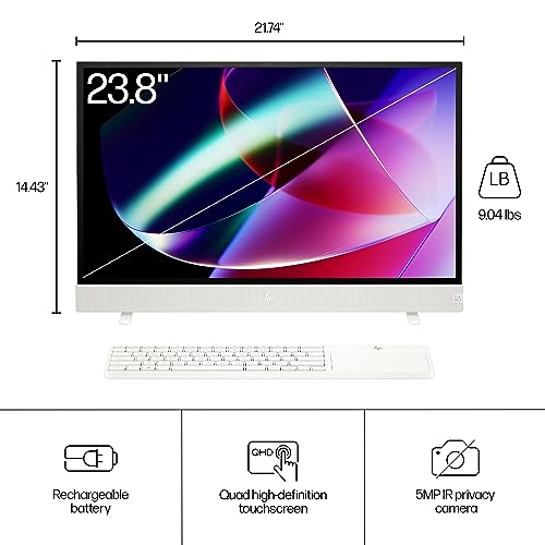 HP Envy Move 23.8 inch All-in-One PC, QHD Display, 13th Generation Intel Core i5-1335U, 16 GB RAM, 512 GB SSD, Intel UHD Graphics, Windows 11 Home, 24-cs0090 (2023)