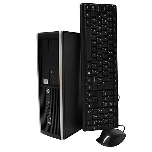 HP Elite Desktop PC Computer Intel Core i5 3.1-GHz, 8 gb Ram, 1 TB Hard Drive, DVDRW, 19 Inch LCD Monitor, Keyboard, Mouse, Wireless WiFi, Windows 10 (Renewed)