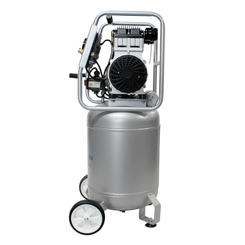 California Air Tools 8010A 1.0 HP Ultra Quiet and Oil-Free Air Compressor, 8 Gallon Aluminum Tank, Lightweight with Wheels, 60 dBA Noise Level