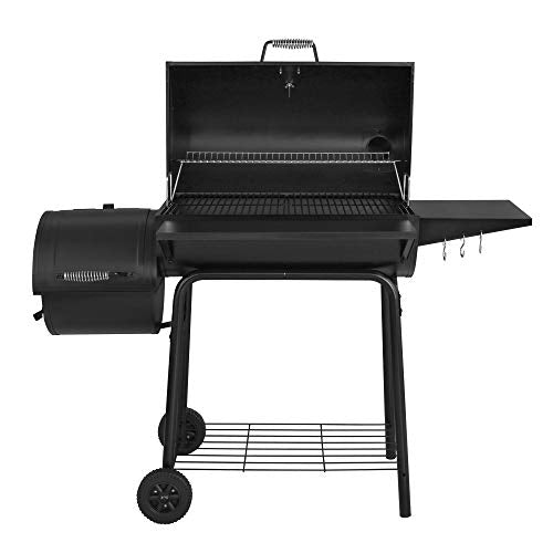 Royal Gourmet CC1830S 30" BBQ Charcoal Grill and Offset Smoker | 811 Square Inch cooking surface, Outdoor for Camping | Black