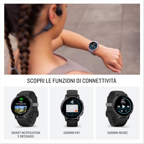 Garmin vívoactive 5, Health and Fitness GPS Smartwatch, AMOLED Display, Up to 11 Days of Battery, Orchid