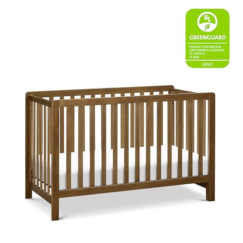 Carter's by DaVinci Colby 4-in-1 Low-Profile Convertible Crib in Walnut, Greenguard Gold Certified