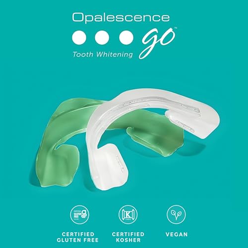 Opalescence Go 15- Prefilled Teeth Whitening Trays - 15% Hydrogen Peroxide - (10 Treatments) Made by Ultradent Products. Teeth Whitening Kit -Mint - 5194-1