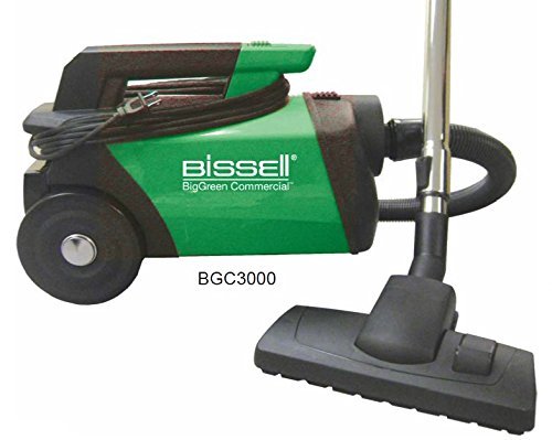 Bissell BigGreen Commercial BGC3000 Portable Canister Vacuum, Green, Black