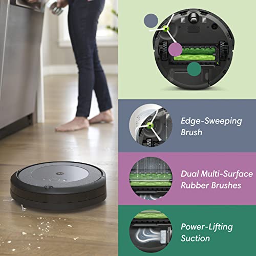 iRobot Roomba i3+ EVO (3550) Self-Emptying Robot Vacuum – Now Clean by Room with Smart Mapping, Empties Itself for Up to 60 Days, Works with Alexa, Ideal for Pet Hair, Carpets, Roomba i3+