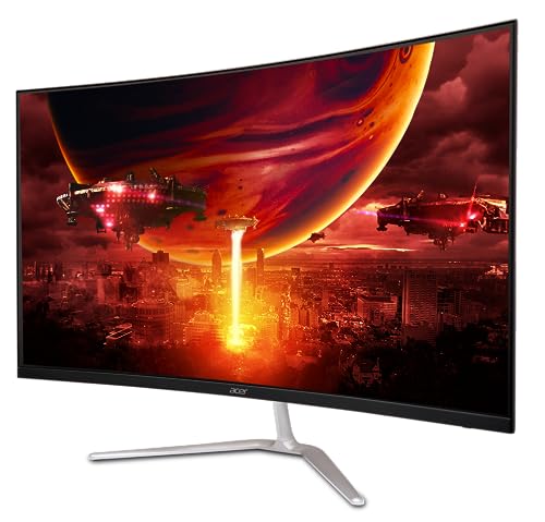 Acer Nitro 31.5" FHD 1920 x 1080 1500R Curved PC Gaming Monitor | AMD FreeSync™ Premium | Up to 165Hz Refresh | 1ms VRB | VESA Mountable | 1 x Display Port 1.2 & 2 x HDMI 1.4 | EDA320Q PBIIPX