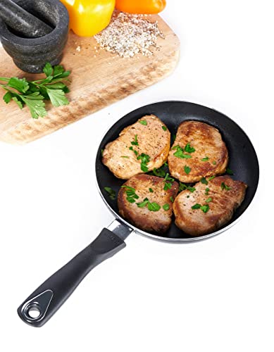 IMUSA Nonstick Bistro Saute Pan 8-Inch, Black