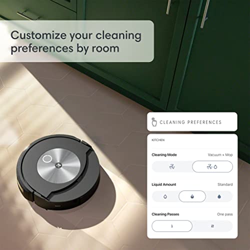 iRobot Roomba Combo j7+ Self-Emptying Robot Vacuum & Mop - Automatically Vacuums and Mops, Fully Retractable Mop pad, Identifies & Avoids Obstacles, Smart Mapping, Alexa, Ideal for Pets