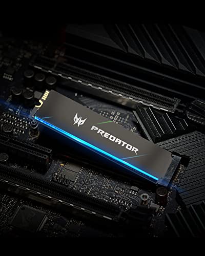 acer Predator GM7000 2TB M.2 SSD 2280 NVMe Gen4 Internal Gaming SSD, Compatible with PS5 Up to 7400MB/s - BL.9BWWR.106