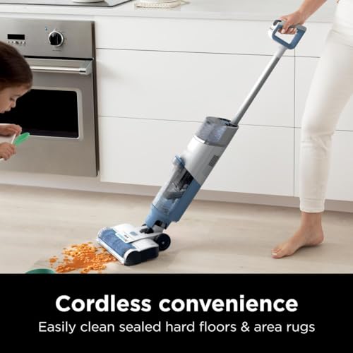 Shark WD201 HydroVac Cordless Pro XL 3-in-1 Vacuum, Mop & Self-Cleaning System with Antimicrobial Brushroll* & Solution for Multi-Surface, Hardwood, Tile, Marble & Area Rugs, Pure Water