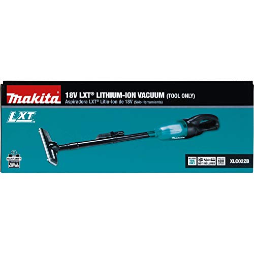 Makita XLC02ZB 18V LXT Lithium-Ion Cordless Vacuum, Tool Only