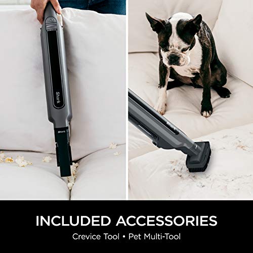 Shark WS632 WANDVAC System Ultra-Lightweight Powerful Cordless Stick Vacuum with Boost Mode, Charging Dock, Slate Grey