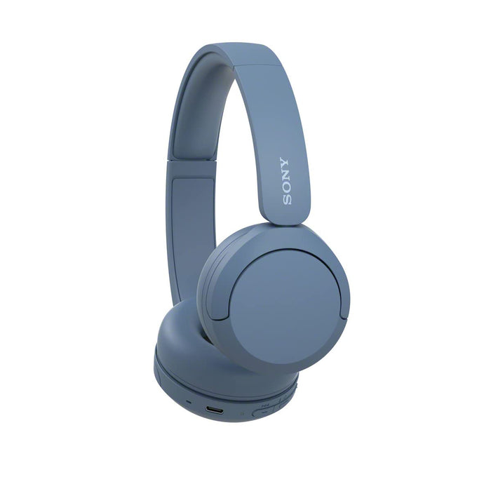 Sony WH-CH520 Wireless Headphones Bluetooth On-Ear Headset with Microphone, Blue