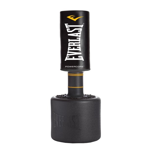 Everlast P00001266 Powercore Free Standing Indoor Rounded Heavy Duty Fitness Training Punching Bag