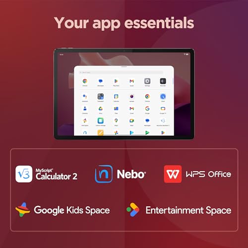 Lenovo Tab P12-2024 - Expansive Touchscreen Tablet - 12.7" 3K Display - 13MP Camera - 8GB Memory - 128GB UFS Storage - Android 13 - Dolby Atmos - Quad JBL Speakers - Pen and Folio Case Included