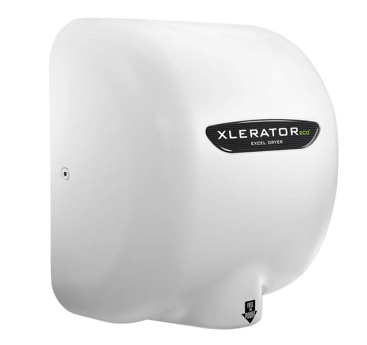 Excel Dryer XLERATOReco XL-BW-ECO Hand Dryer, No Heat, White Thermoset Resin (BMC) Cover, Automatic Sensor, Surface Mounted, LEED Credits, GreenSpec Listed, Commercial Hand Dryer, 500 Watts