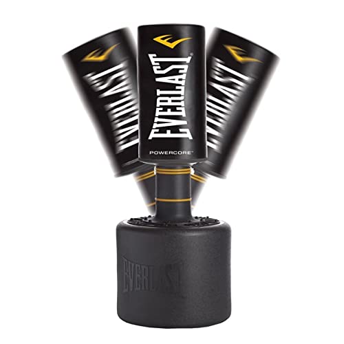 Everlast P00001266 Powercore Free Standing Indoor Rounded Heavy Duty Fitness Training Punching Bag